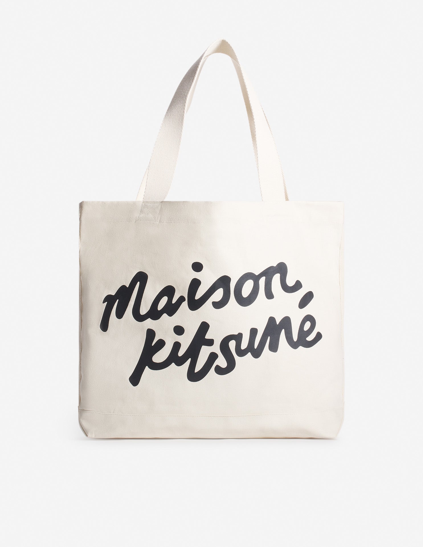 Maison Kitsune Handwriting Tote - Ecru