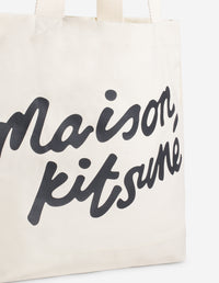 Maison Kitsune Handwriting Tote - Ecru