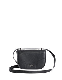 Mini leather boogie bag - Black