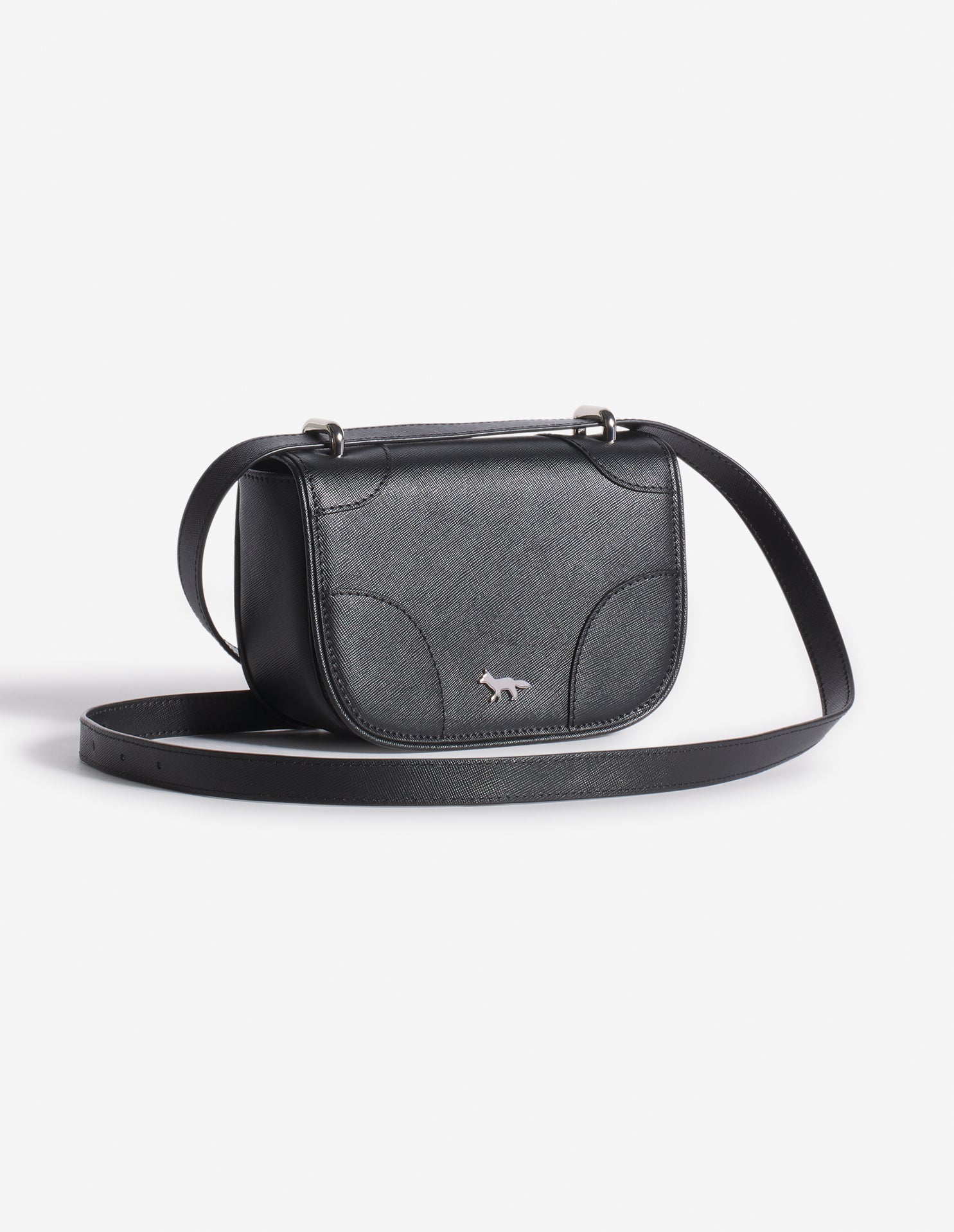 Mini leather boogie bag - Black