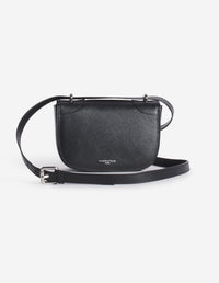 Mini leather boogie bag - Black