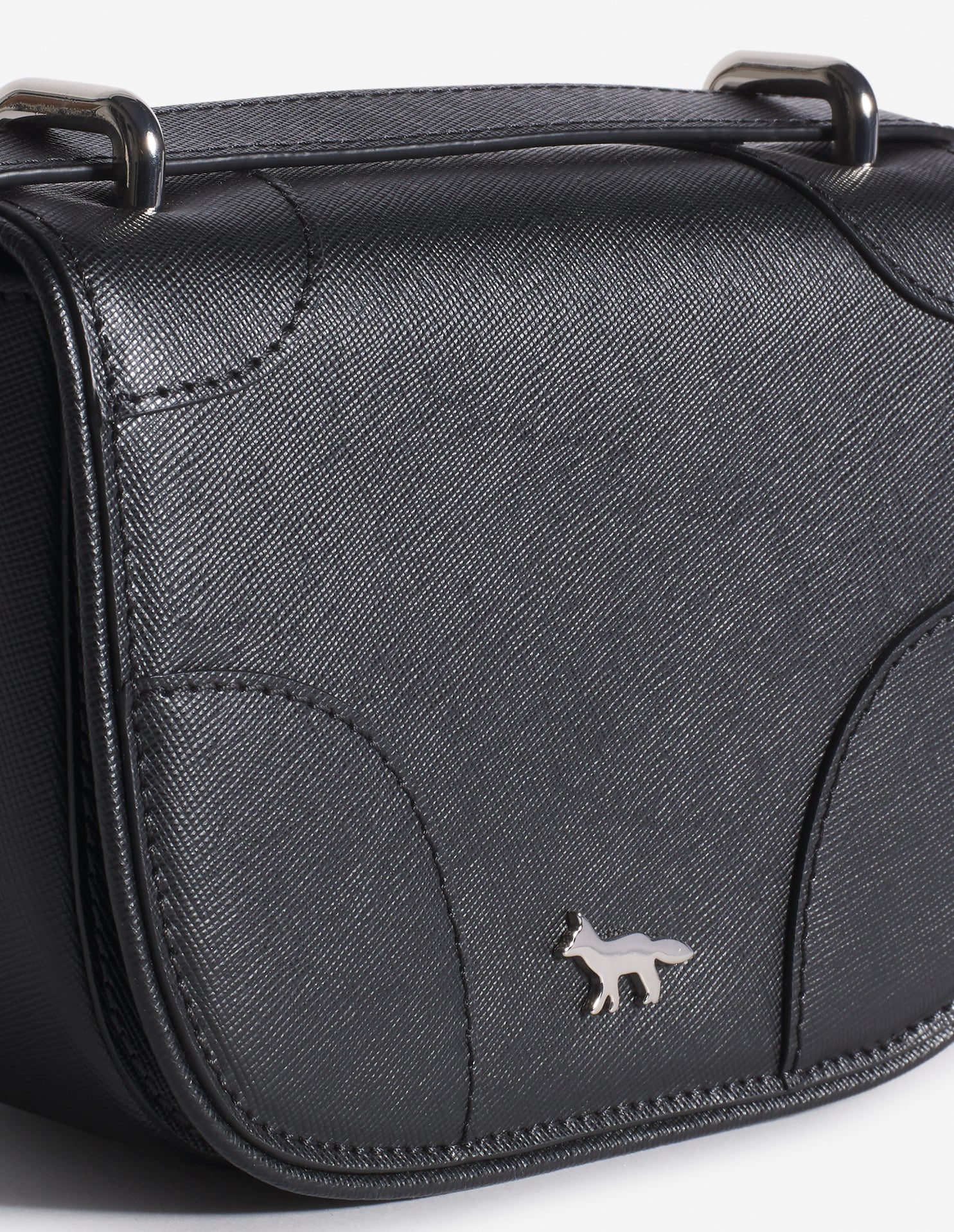 Mini leather boogie bag - Black