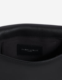 Mini leather boogie bag - Black