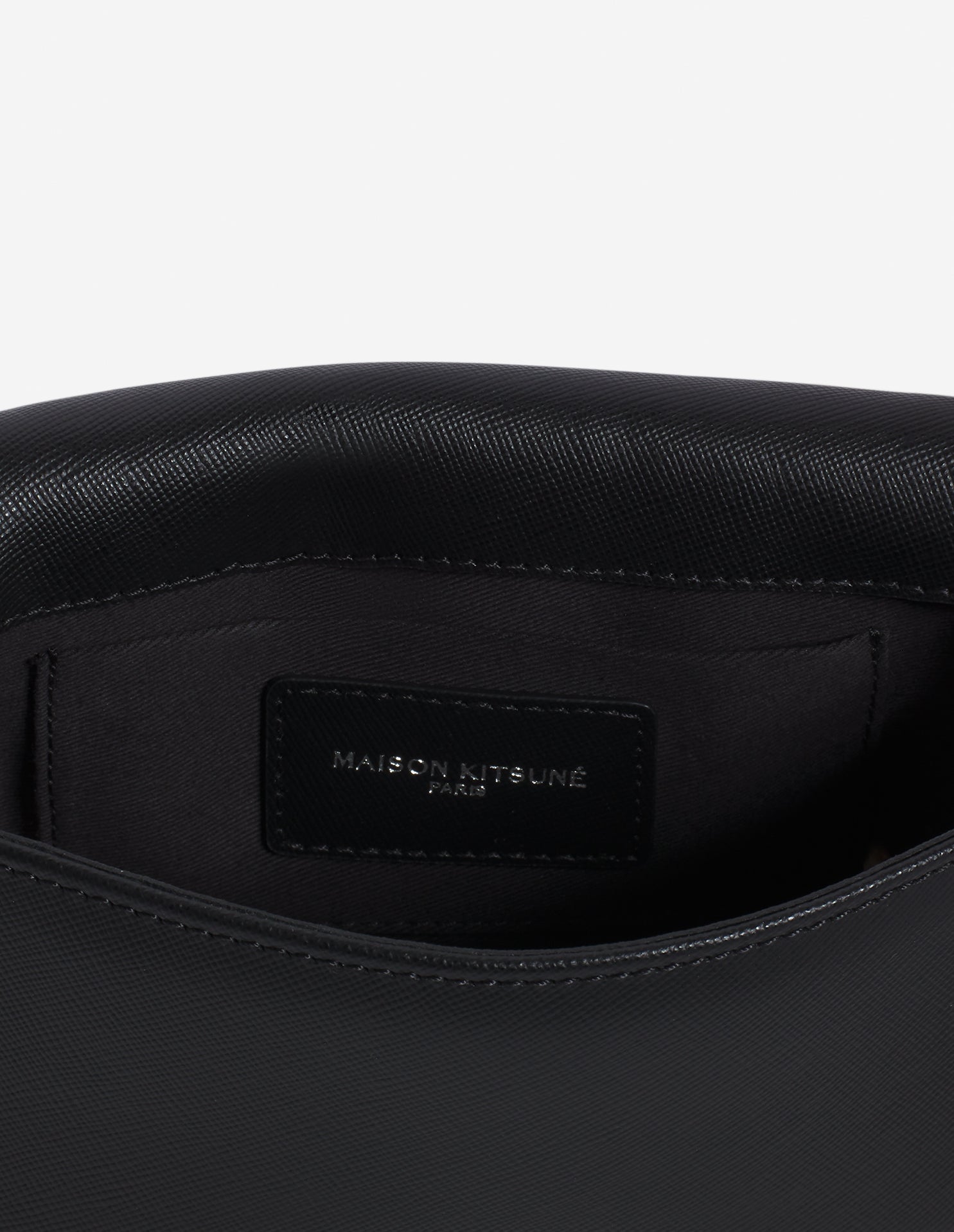Mini leather boogie bag - Black