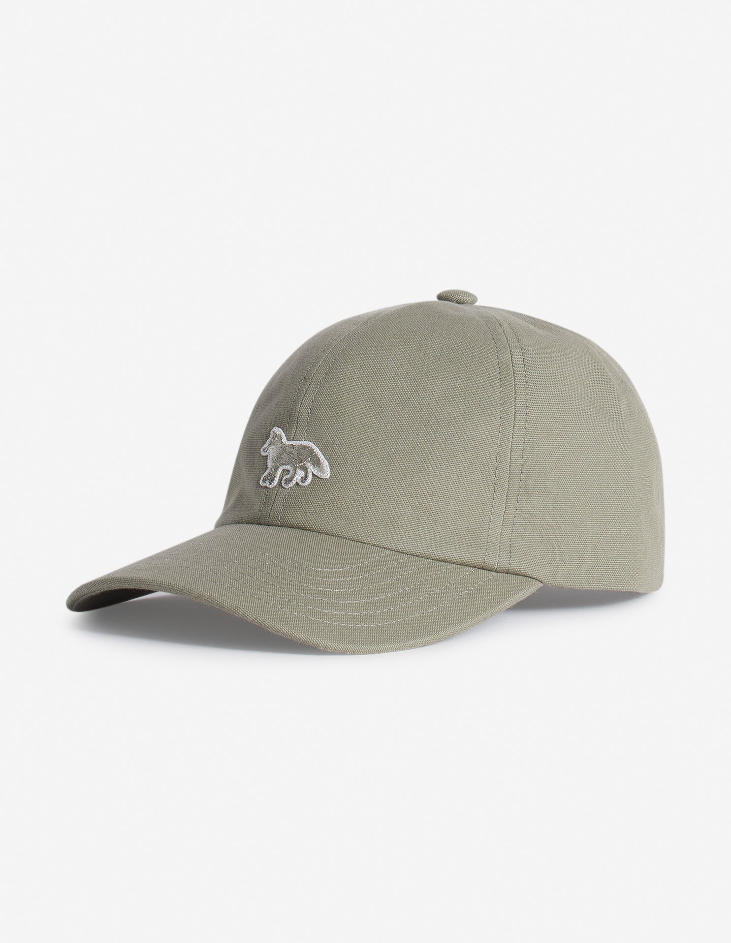Cap with embroidered badge - Pebble