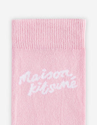 Logo jacquard socks - Begonia