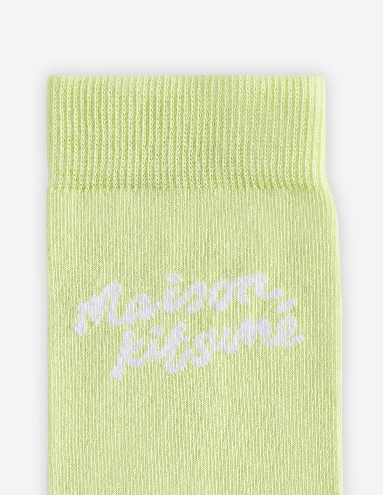 Logo jacquard socks - Lime
