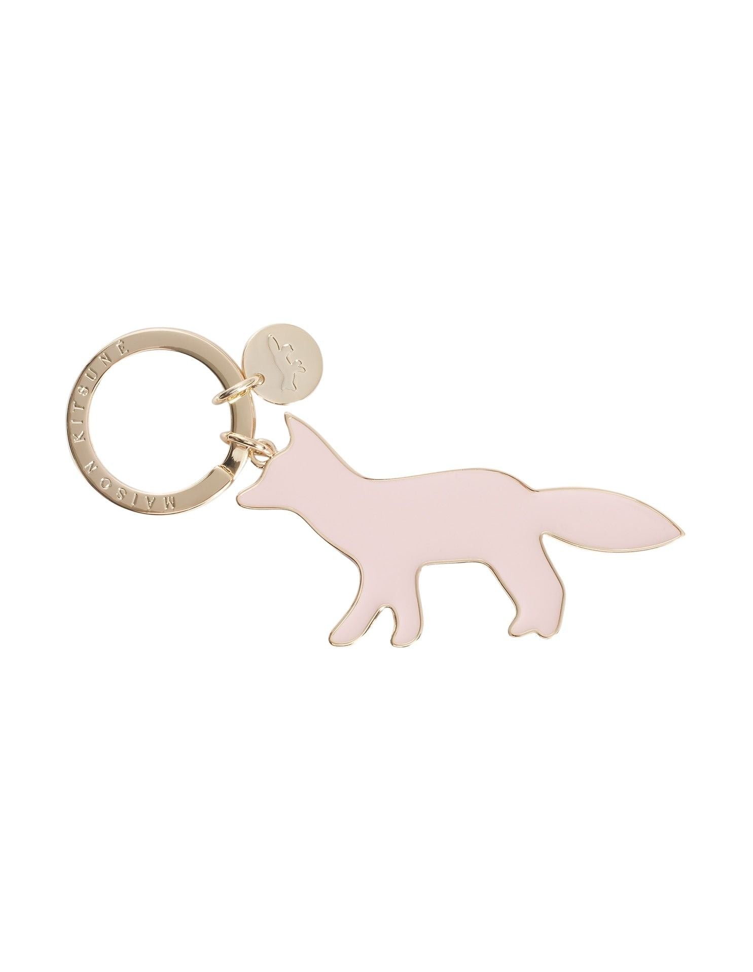 Fox profile key ring - Rosewater