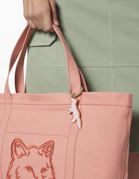 Fox profile key ring - Rosewater