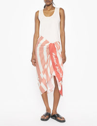 Maison Kitsuné logo sarong - Canyon Sunset & White