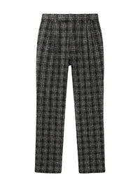 BOUCLE PLEAT RELAXED TROUSER
