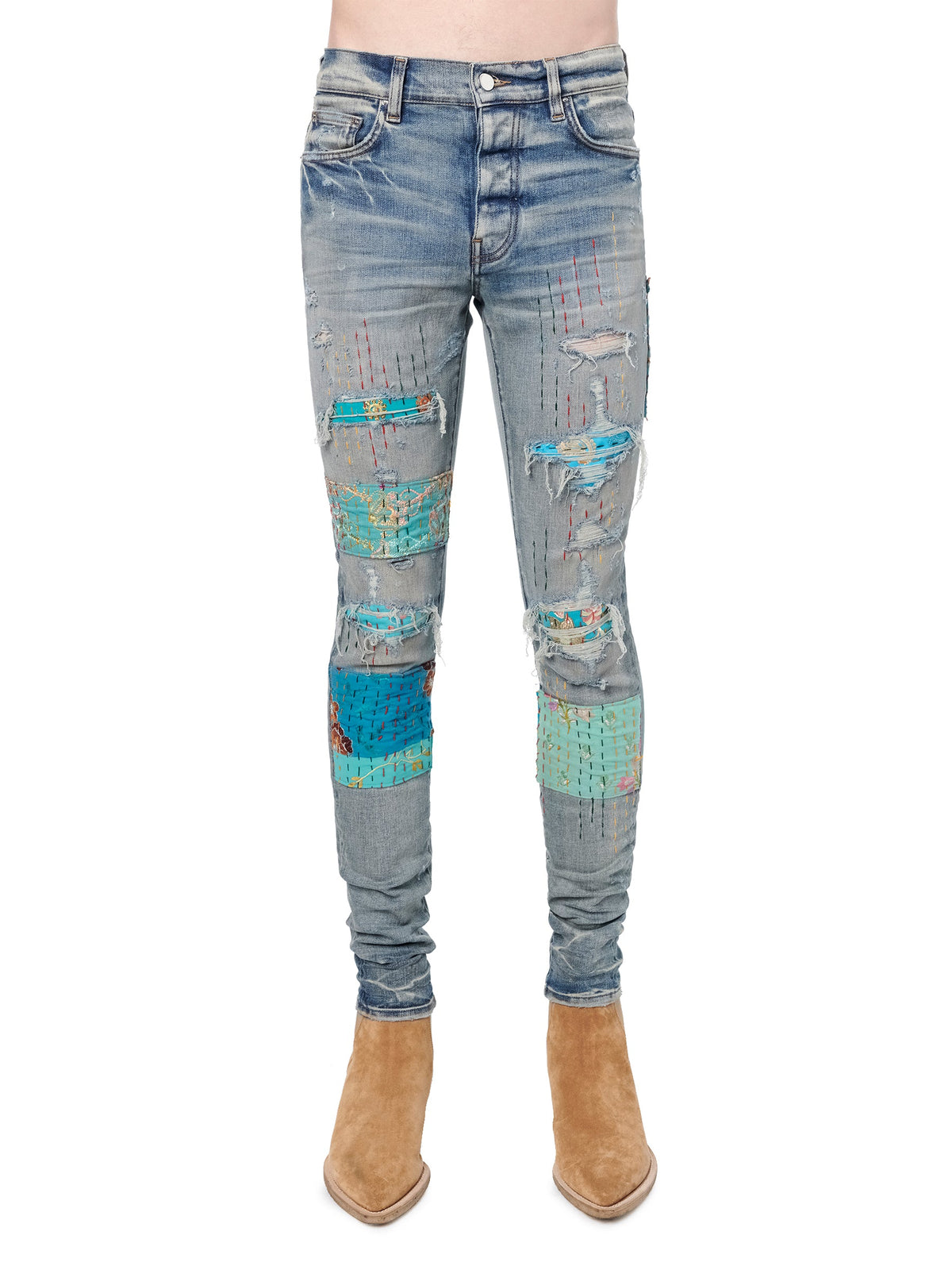 QUILTED ARTPATCH JEAN