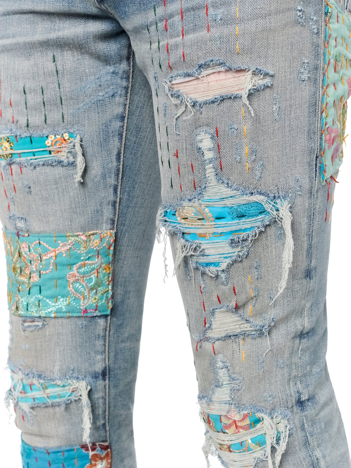 QUILTED ARTPATCH JEAN