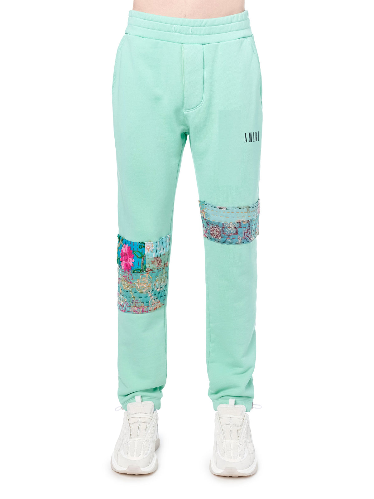 QUILTED ART PATCH SWEATPANTS