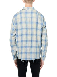 DOUBLE FACE DISTRESSED SHIRT