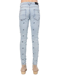 EMBROIDERY PAISLEY BROKEN JEAN