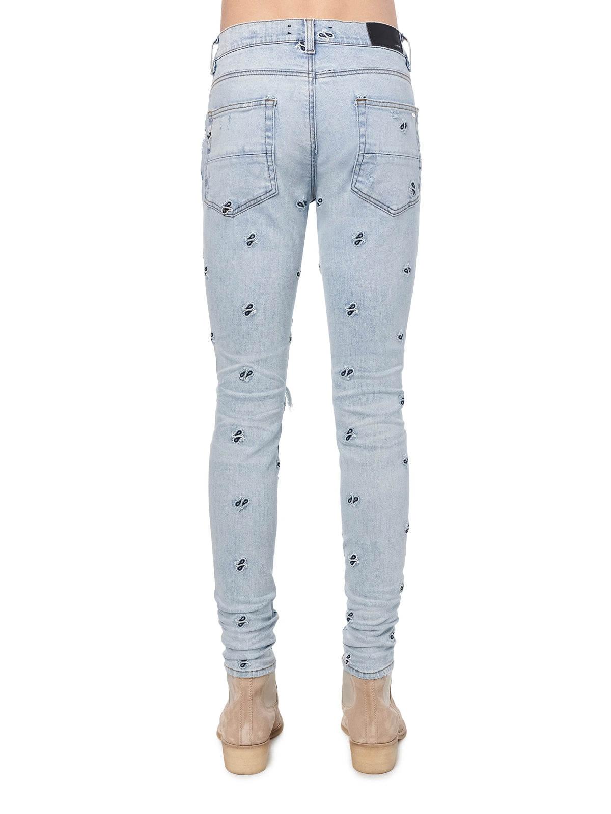 EMBROIDERY PAISLEY BROKEN JEAN