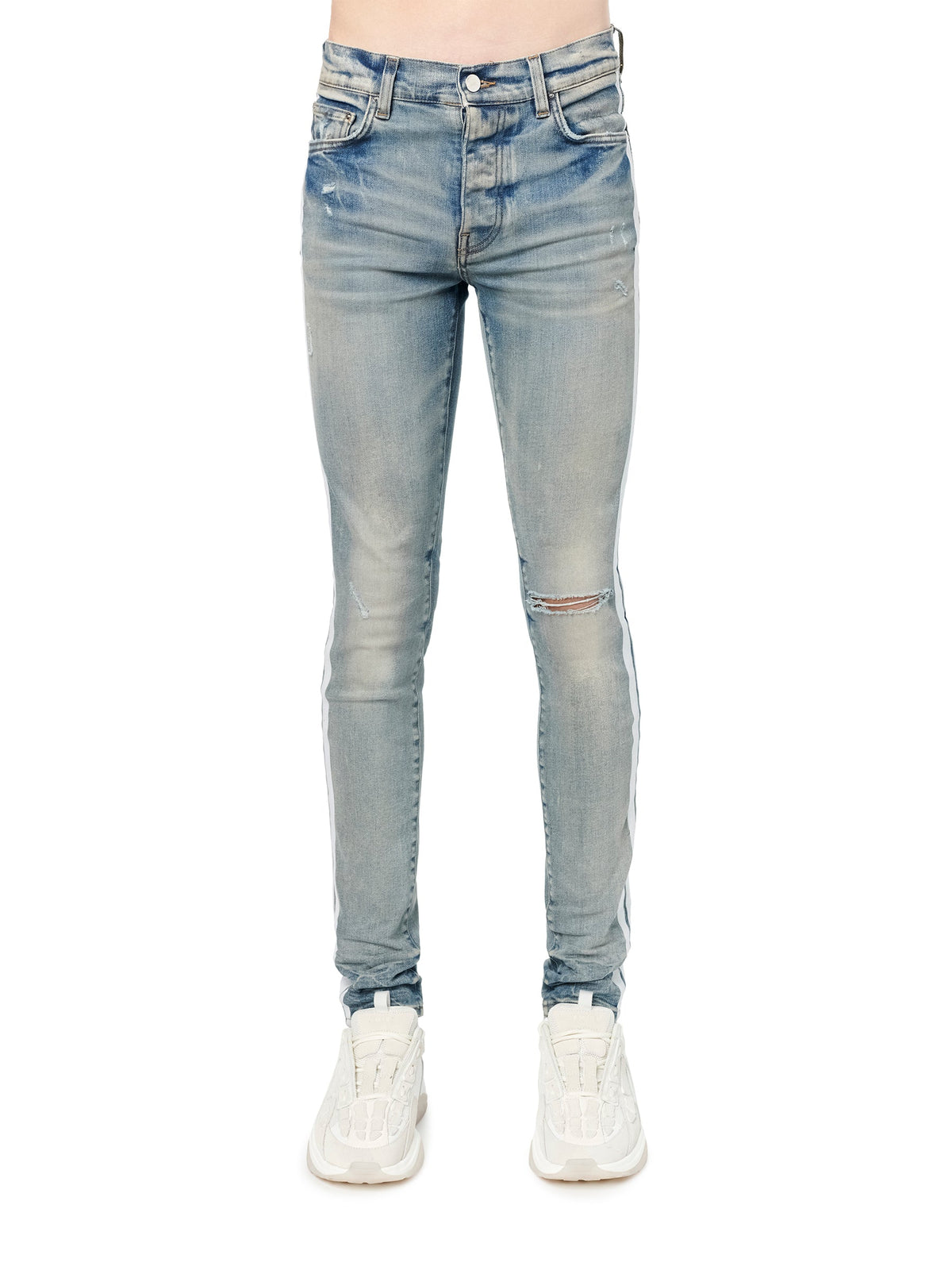 FLOCKED TRACK JEAN
