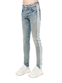 FLOCKED TRACK JEAN