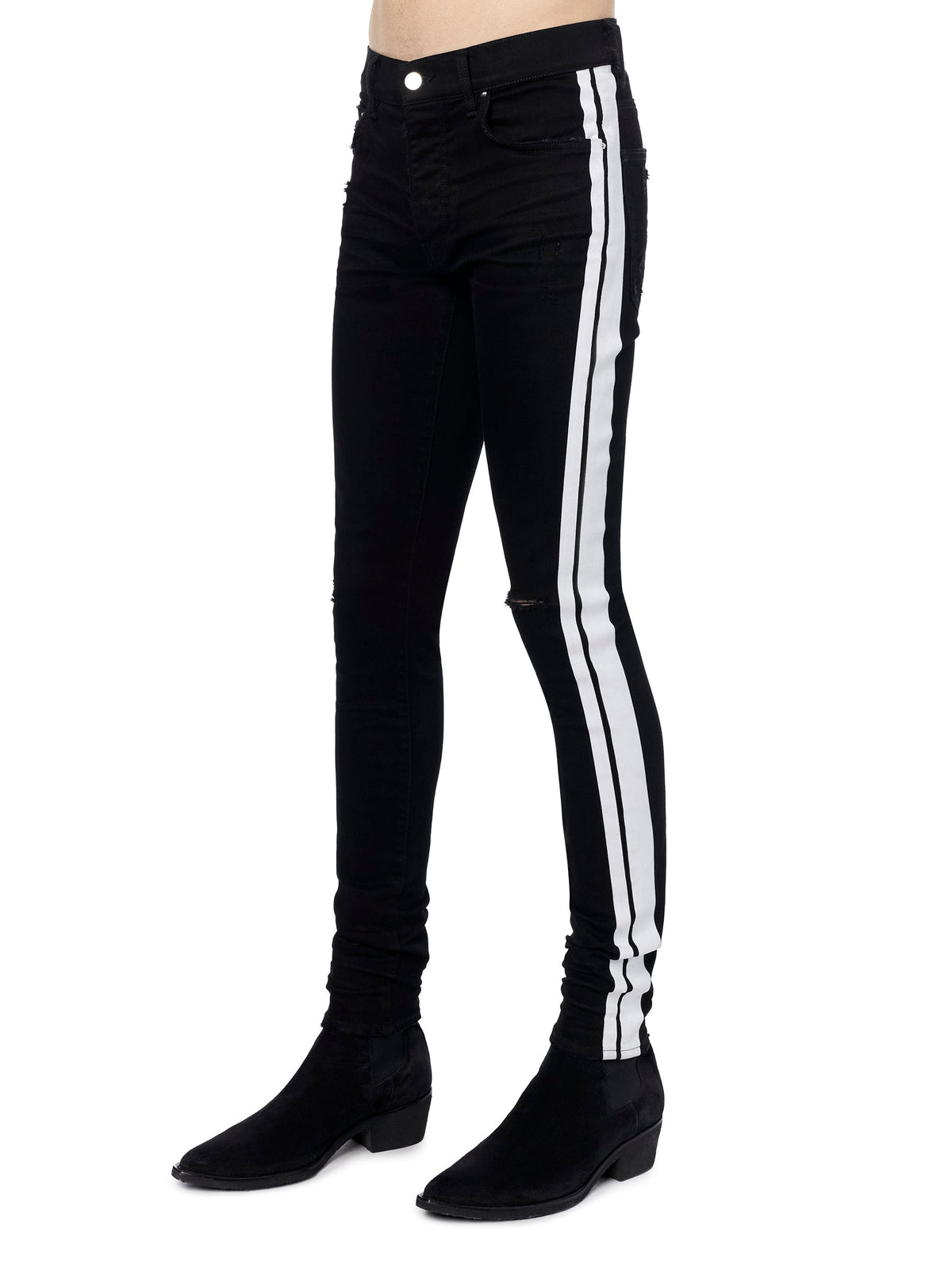 FLOCKED TRACK JEAN