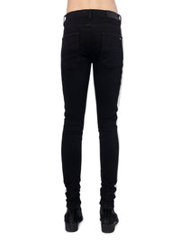 FLOCKED TRACK JEAN