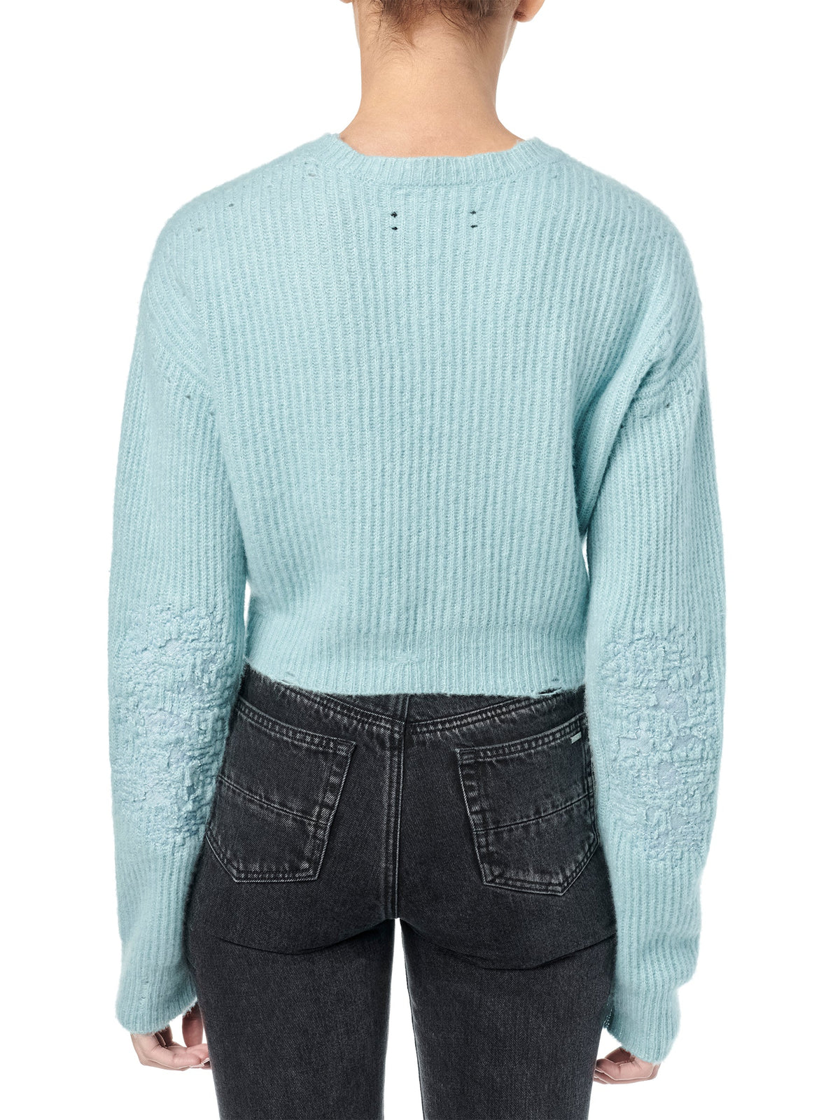 CASHMERE SLIK RIB LS CROP TOP