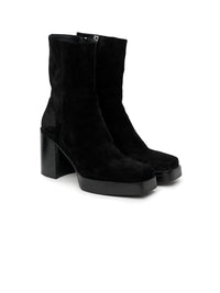 SQUARE TOE PLATFORM BOOT