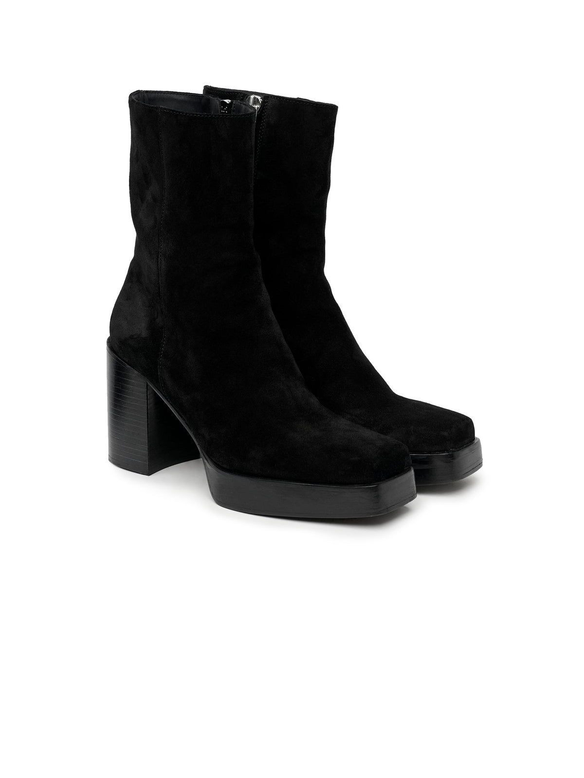 SQUARE TOE PLATFORM BOOT