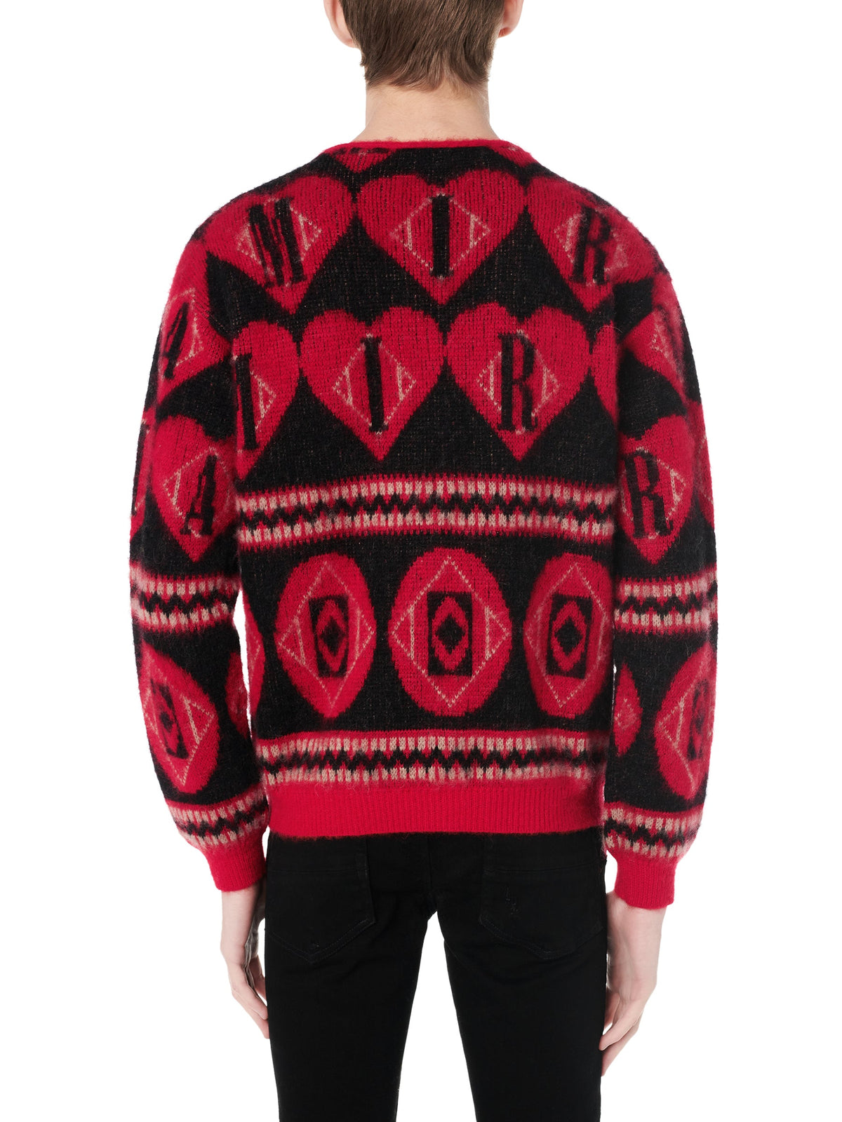 MOHAIR LOGO HEART CARDIGAN