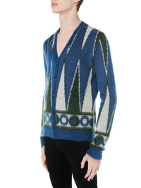 BACKGAMMON BRUSHED CARDIGAN