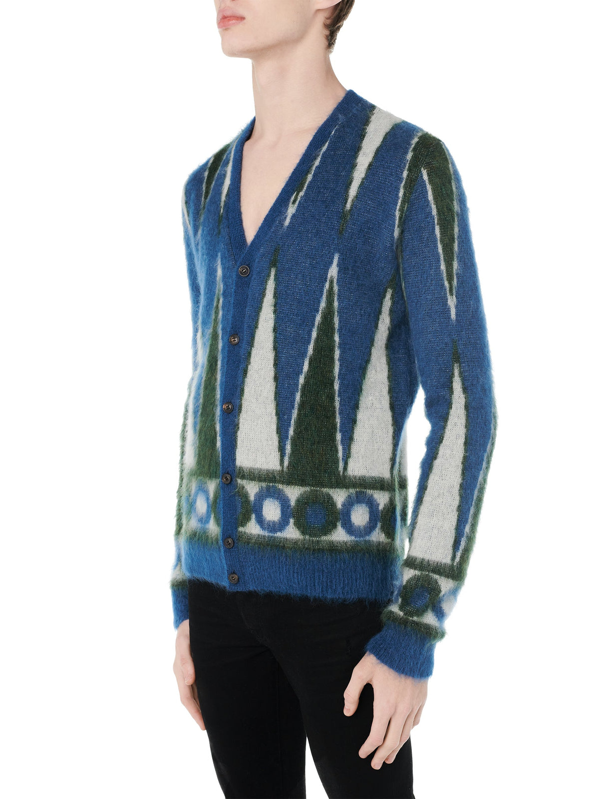 BACKGAMMON BRUSHED CARDIGAN