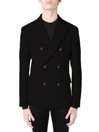BOILED WOOL DOUBLE BREASTD JKT
