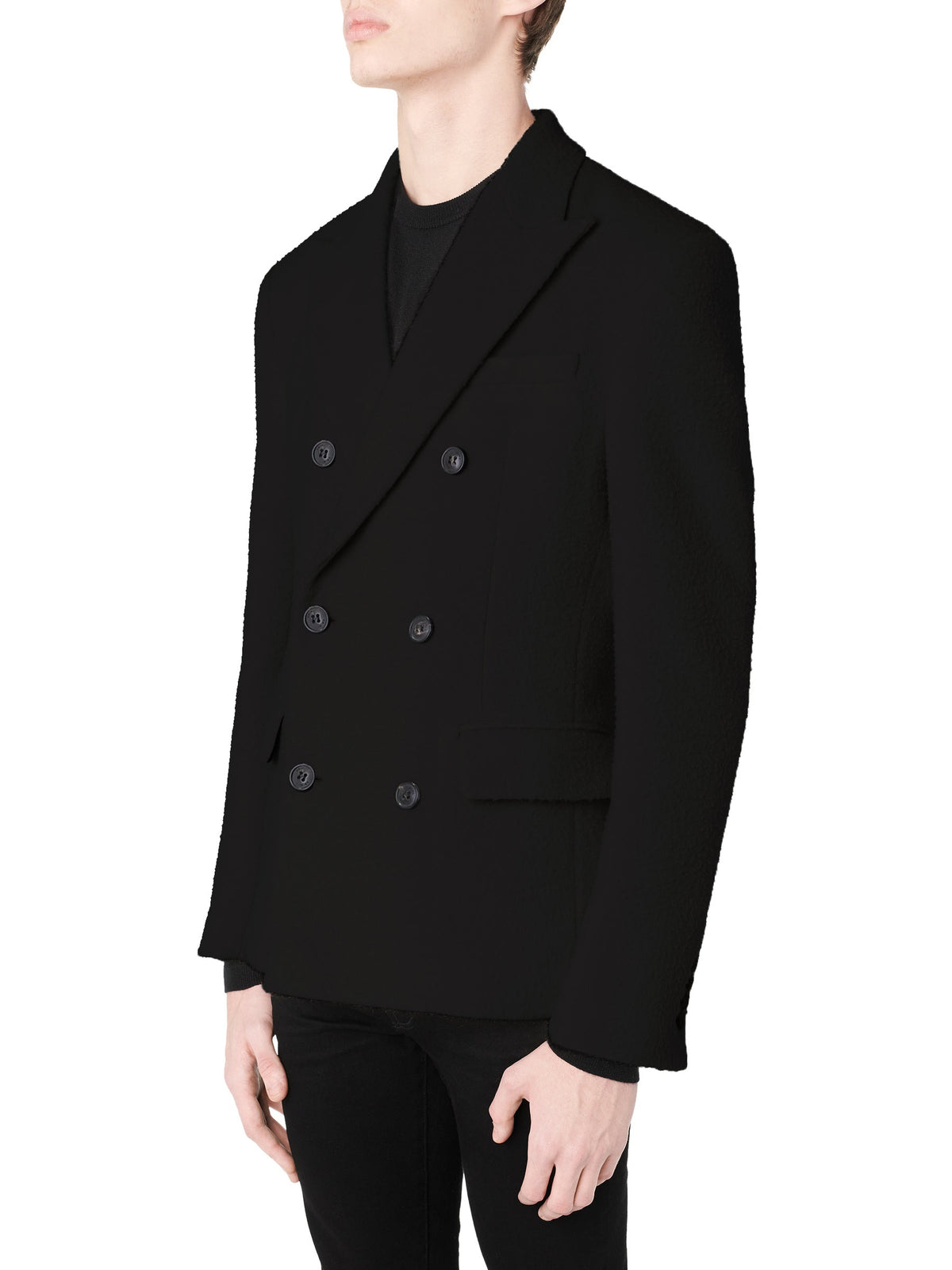 BOILED WOOL DOUBLE BREASTD JKT