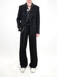 BOILED WOOL DOUBLE BREASTD JKT