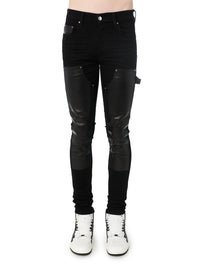 DENIM LEATHER WORKMAN PANT