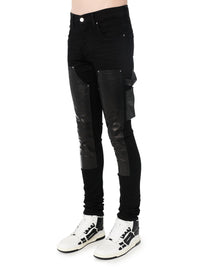 DENIM LEATHER WORKMAN PANT