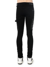 DENIM LEATHER WORKMAN PANT