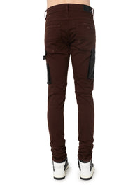 DENIM LEATHER WORKMAN PANT