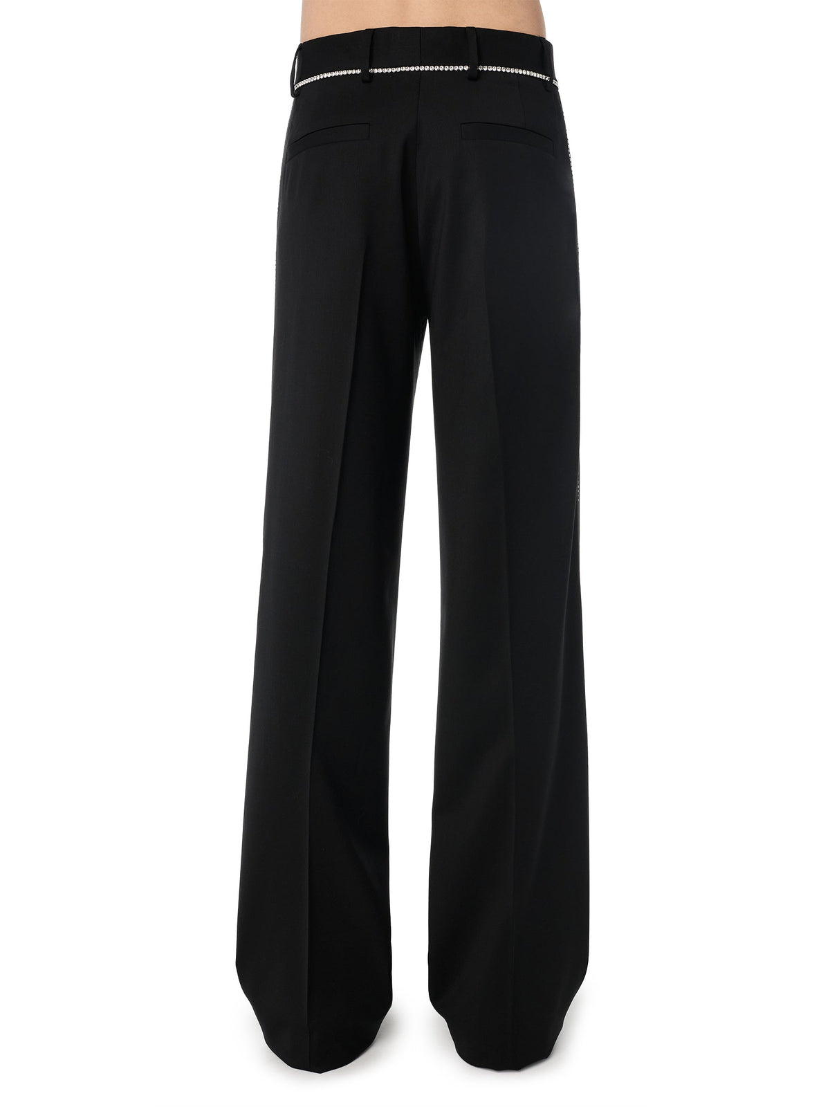 CRYSTAL TRIM TAILOR BAGGY PANT