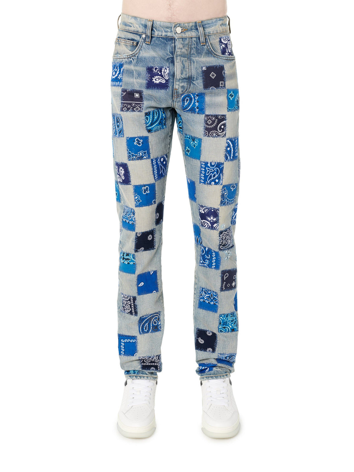 BANDANA CHECK JEAN