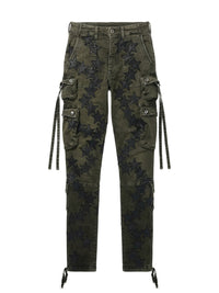 Pantalon Chemist star tactical en denim - Olive Green