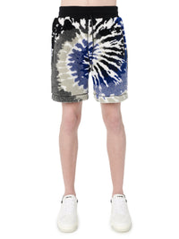 TIE DYE POLAR FLEECE SHORTS