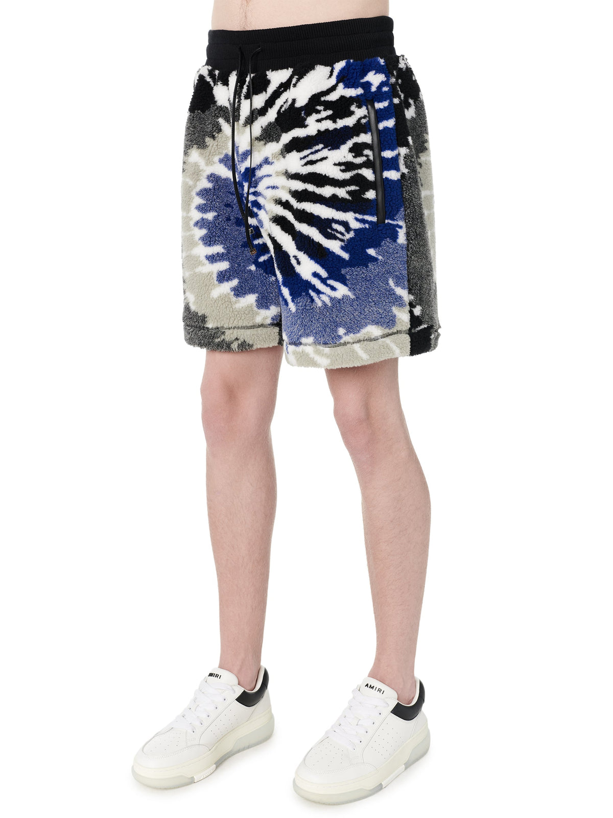 TIE DYE POLAR FLEECE SHORTS