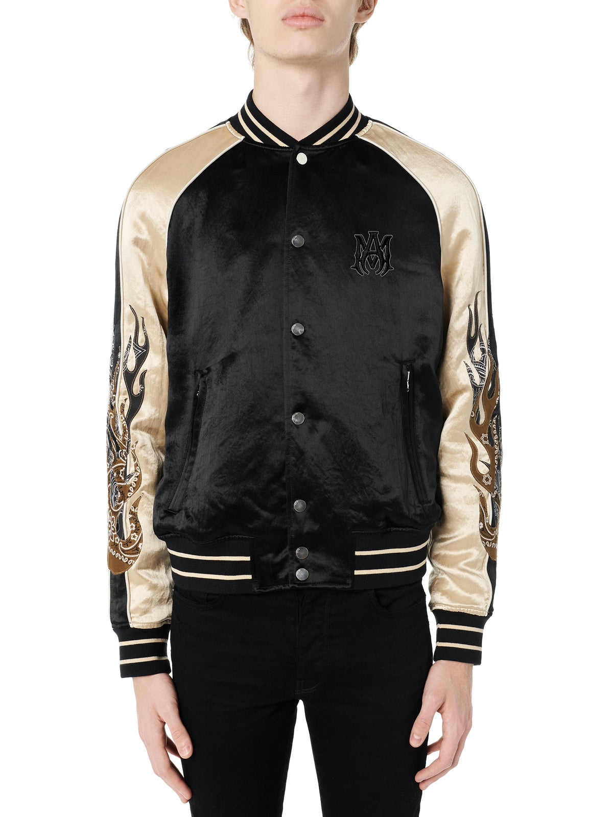 SATIN FLAMES SOUVENIR JACKET