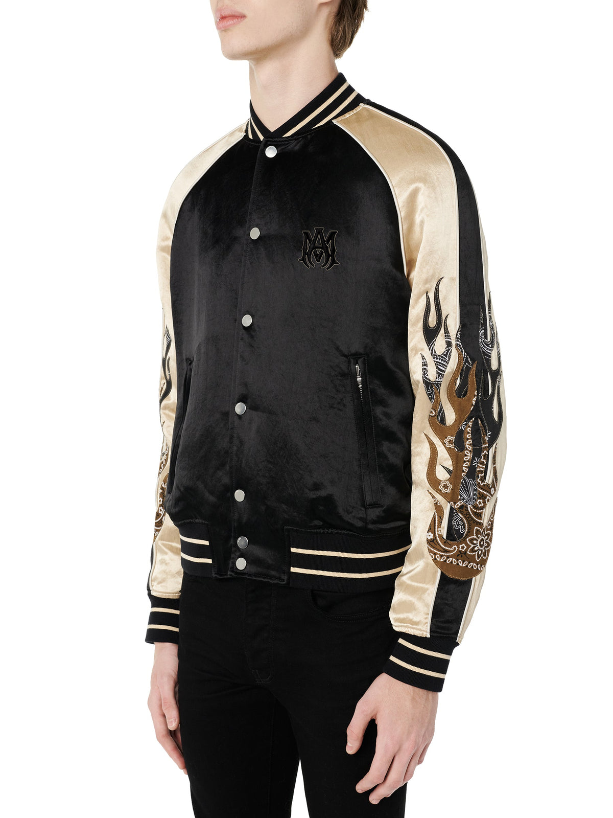 SATIN FLAMES SOUVENIR JACKET