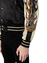 SATIN FLAMES SOUVENIR JACKET