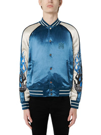 SATIN FLAMES SOUVENIR JACKET