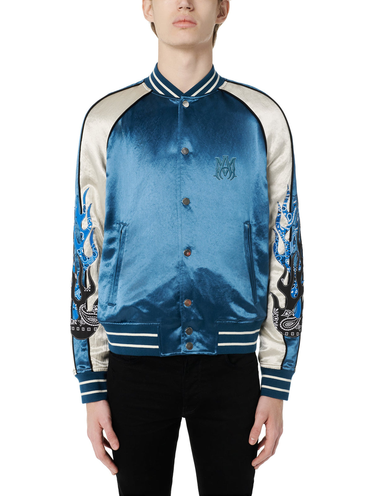 SATIN FLAMES SOUVENIR JACKET