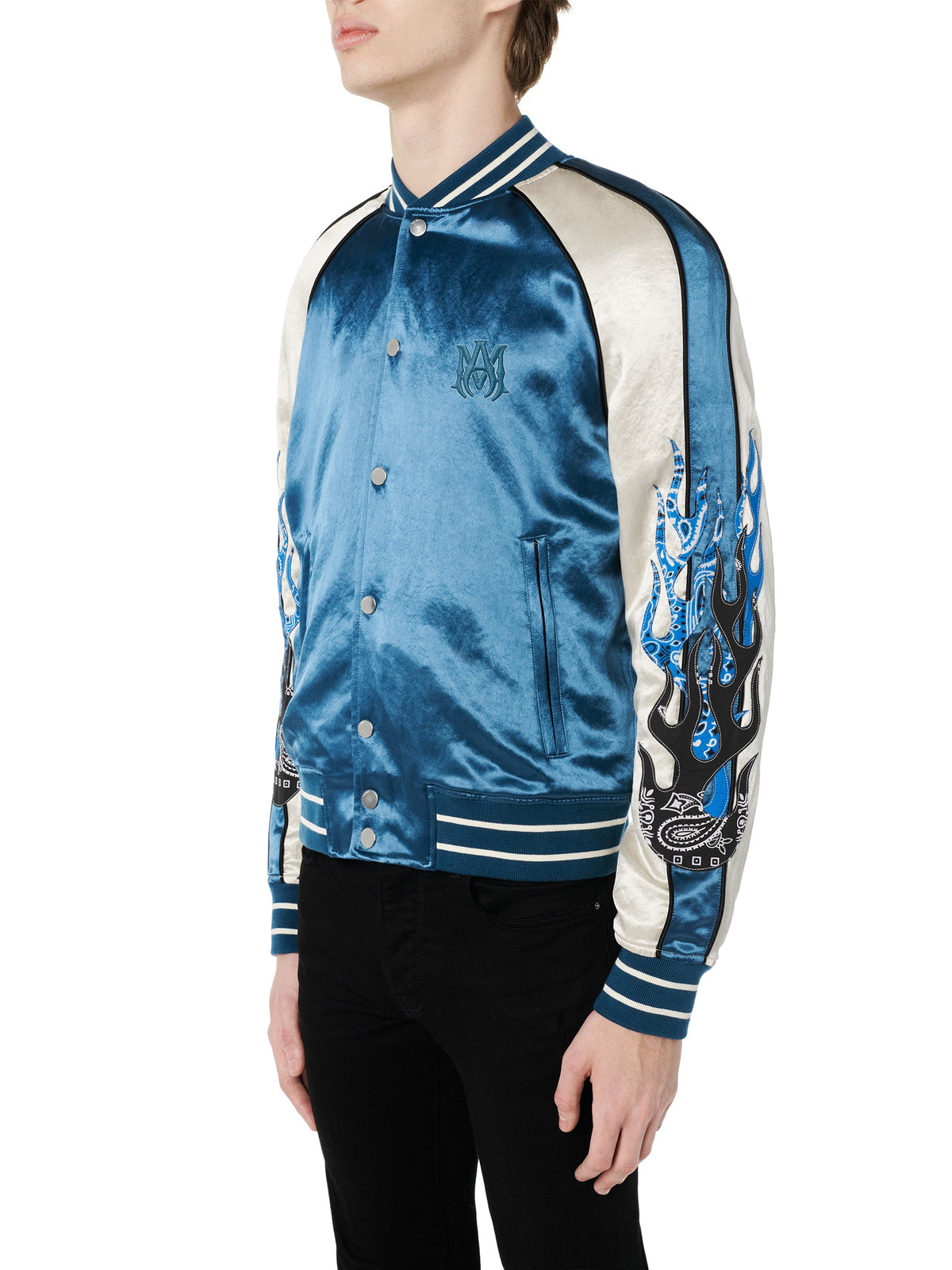 SATIN FLAMES SOUVENIR JACKET