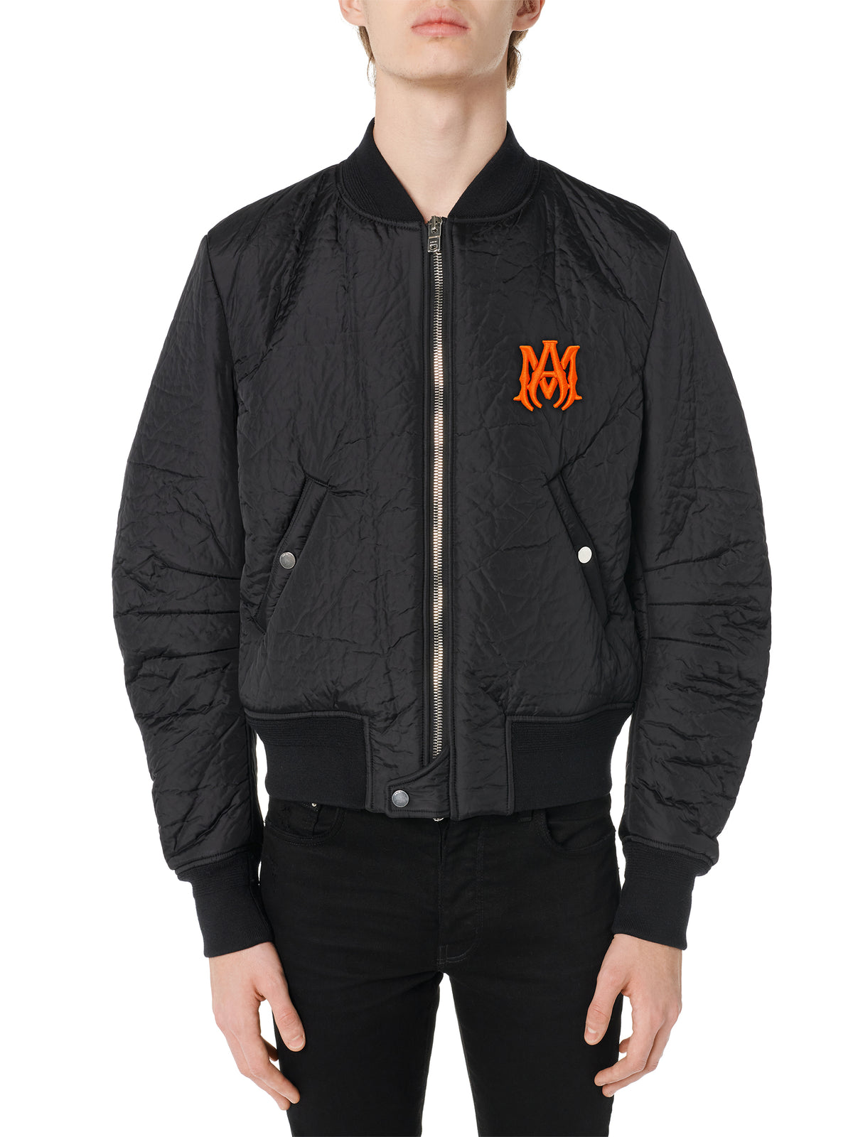 CRINKLE NYLON BOMBER